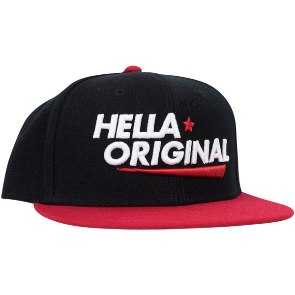 Hella Original Red Black and White Snapback | Hella Original